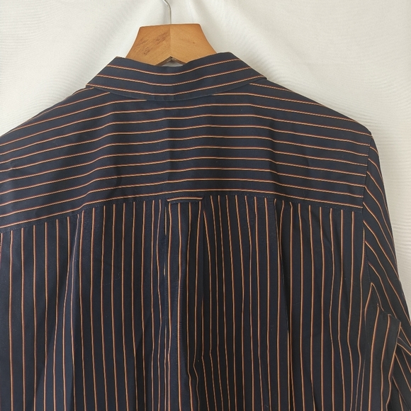 Lafayette 148 Striped Cotton Button Up Long Sleeve Shirt Size Small Women's - Picture 9 of 10
